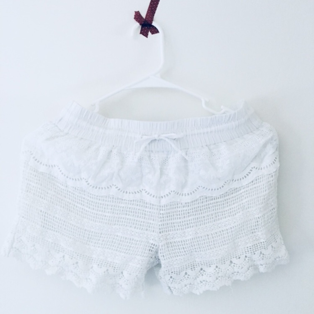 White Croquet Shorts